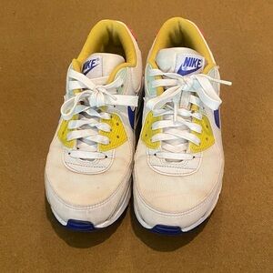 Nike White and Yellow Athletic Shoes